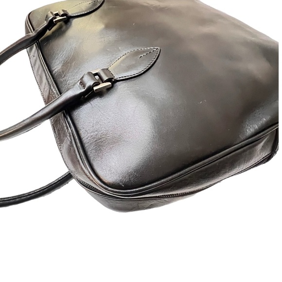 FURLA Elegant Black Leather Handbag - Picture 6 of 12